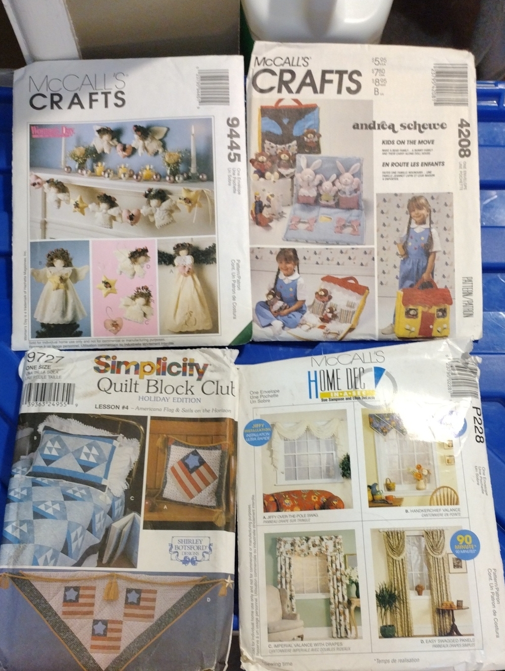 McCall's & Simplicity Craft Sewing Pattern Collection 4 Uncut